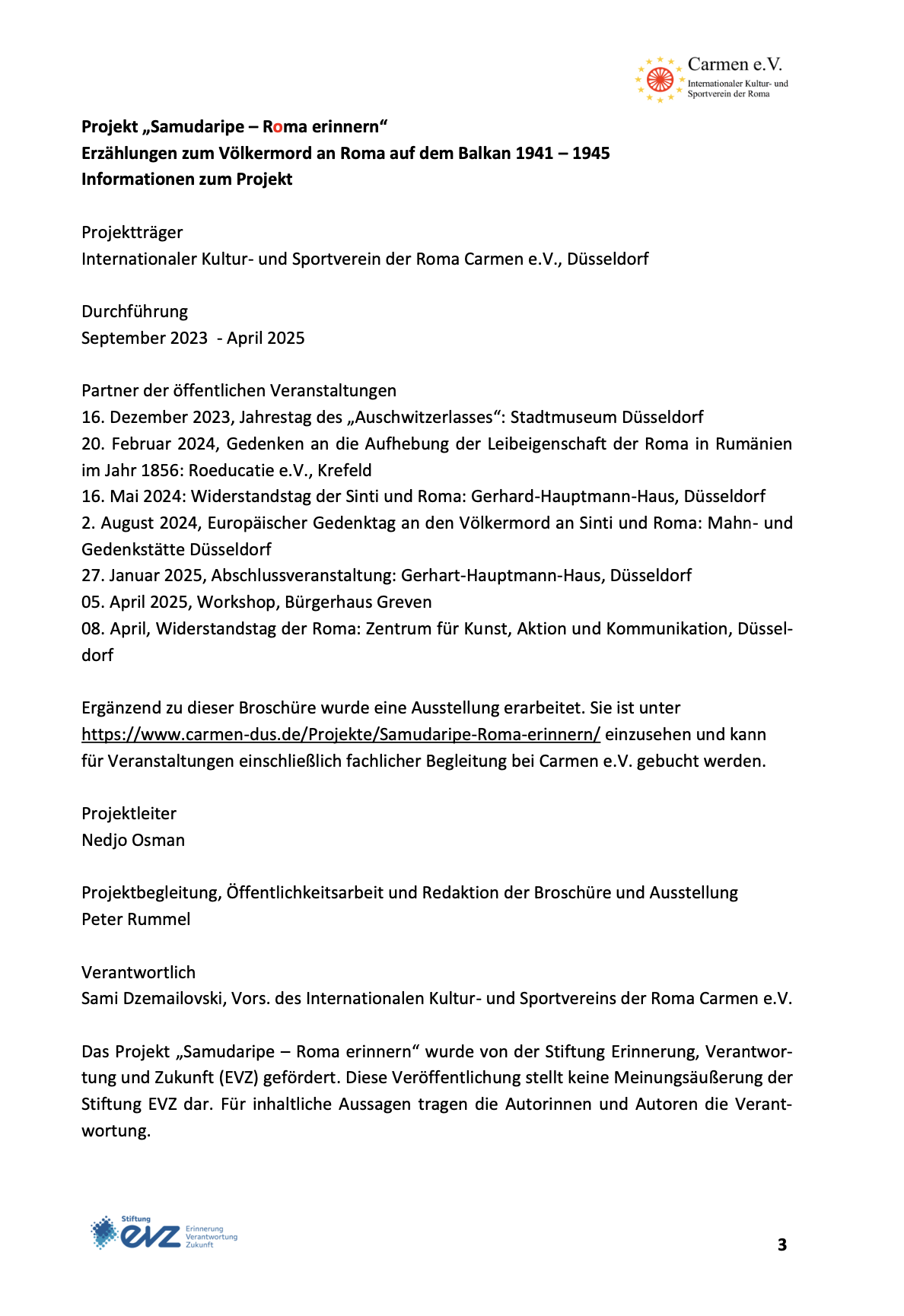 Informationen zum Projekt